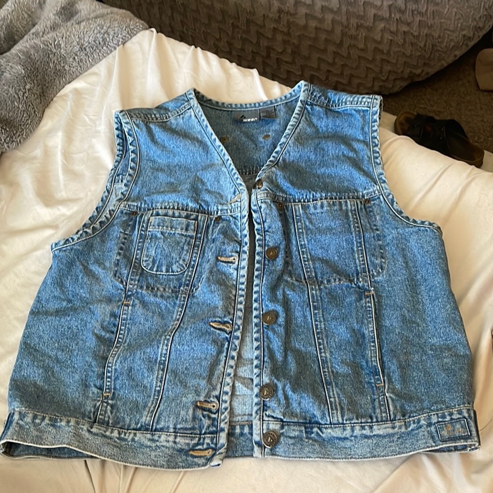 Liz Wear Jean Vest Jacket